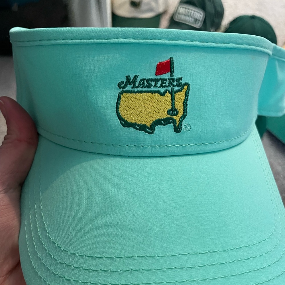 Masters Augusta Ladies Visor hat. Brand new. No tags. Perfect. Turquoise.